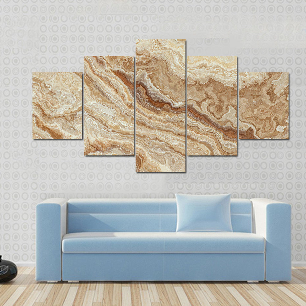Honey Onyx Tile Pattern Canvas Wall Art