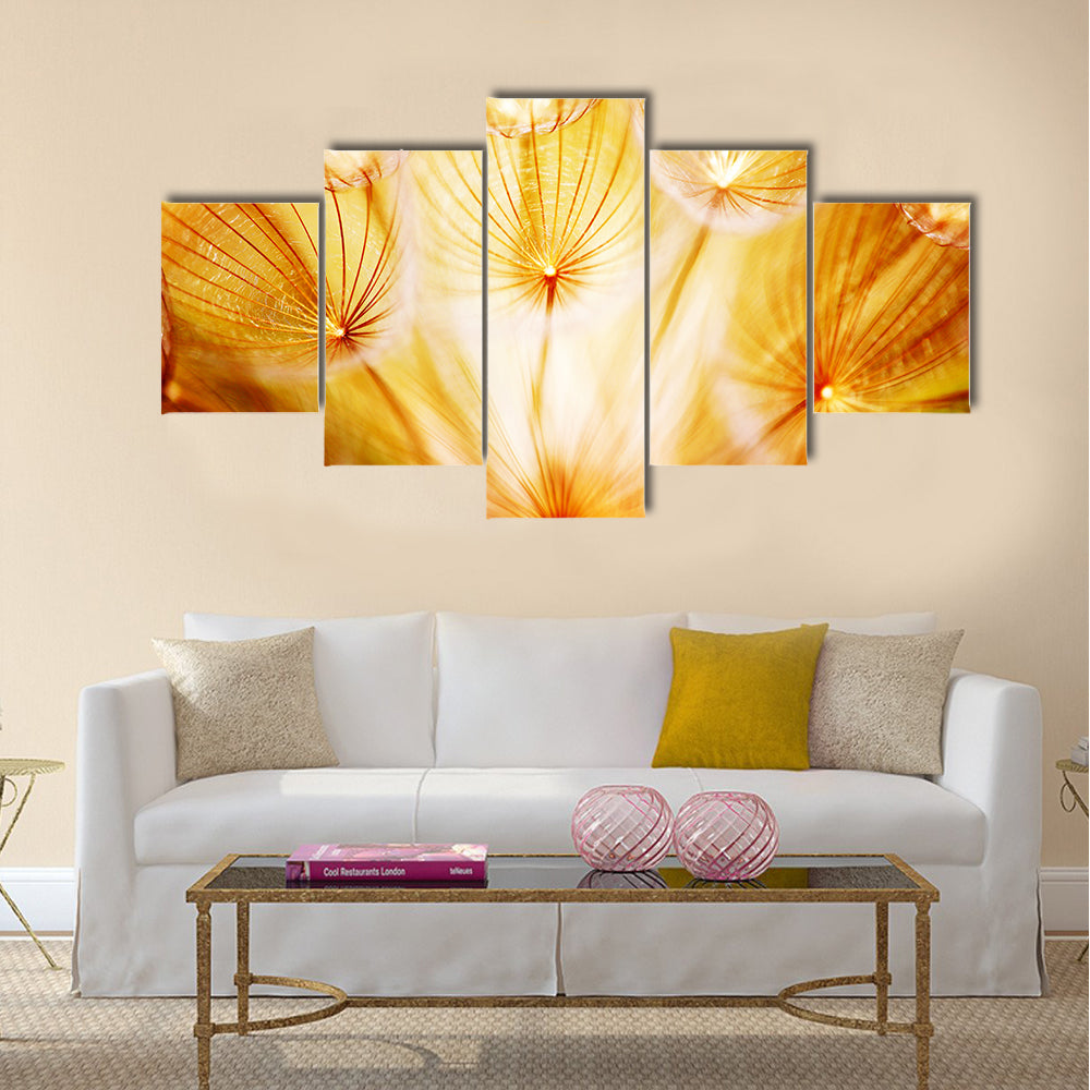 Soft Dandelion Flower Canvas Wall Art