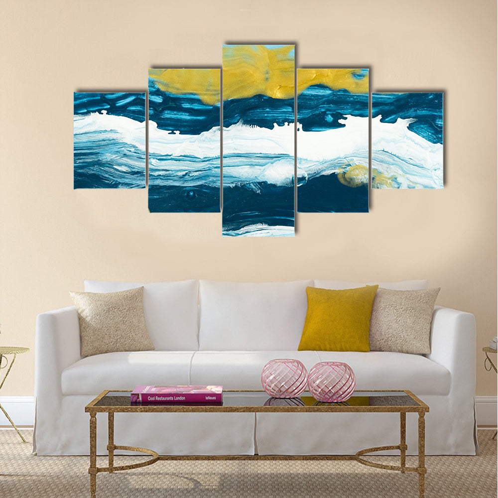 Acrylic Lake Texture Canvas Wall Art