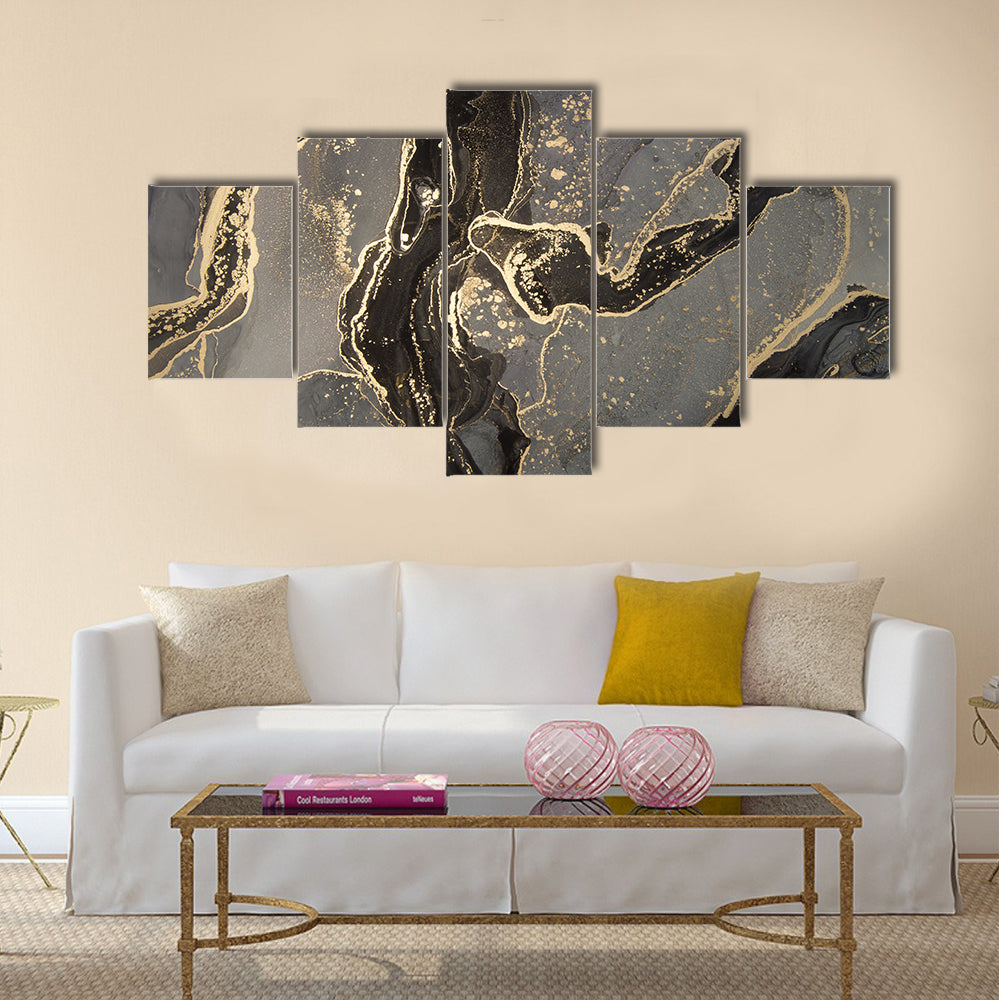 Luxury Fluid Abstract Canvas Wall Art