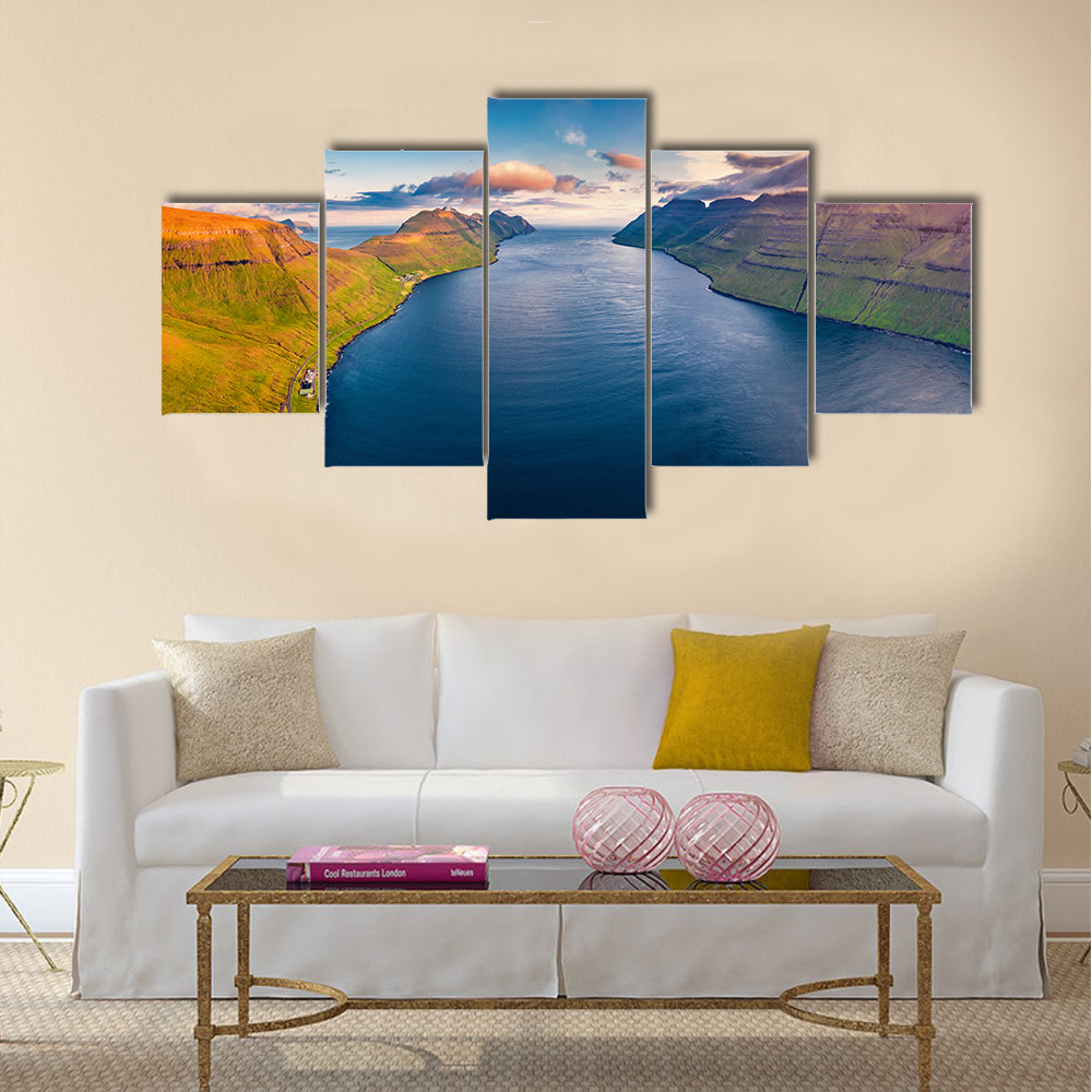 Kalsoy Island In Denmark Canvas Wall Art