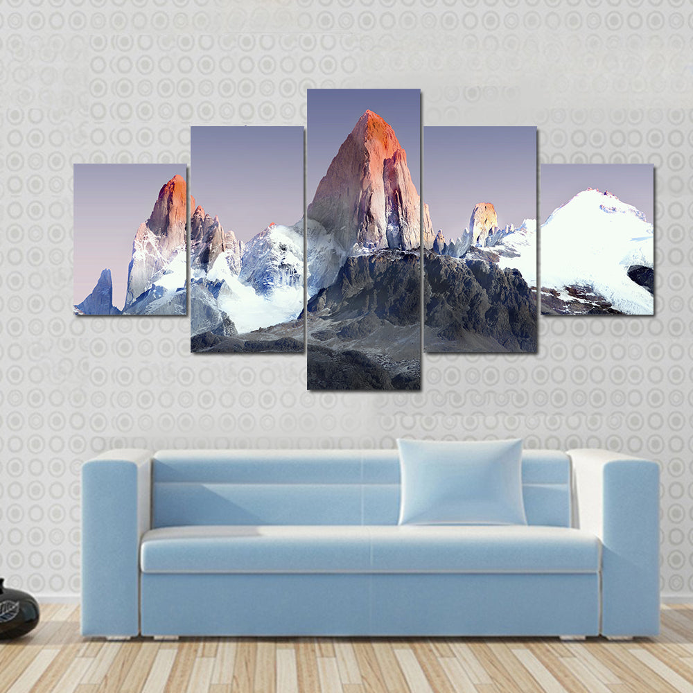 Mount Fitz Roy In Patagonia Canvas Wall Art