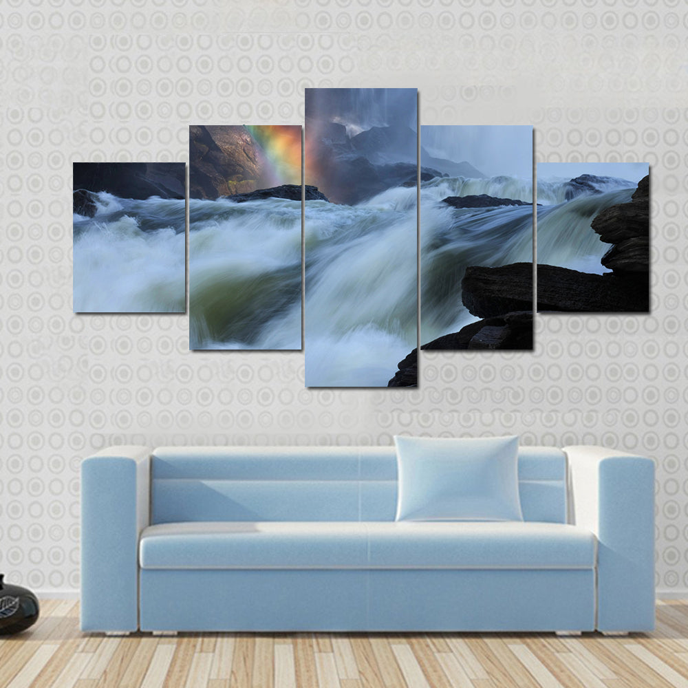 Rainbow River Canvas Wall Art