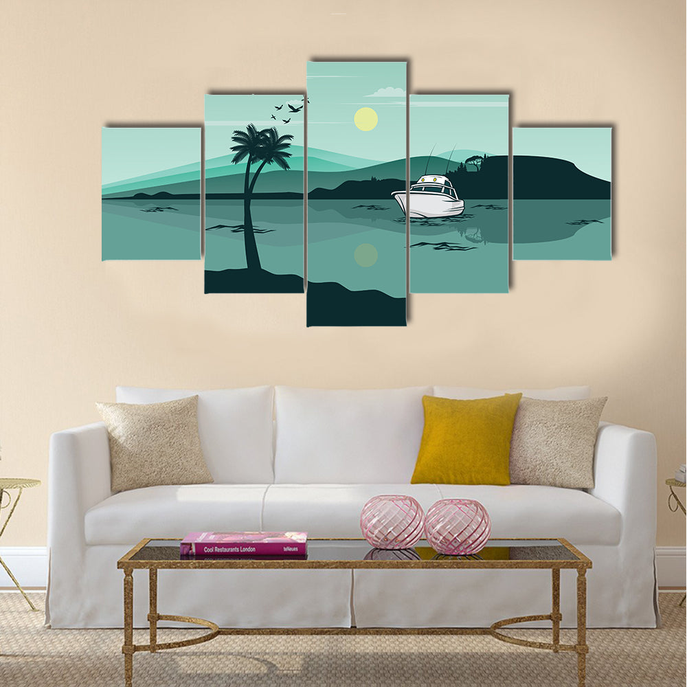 Lake Landscape Canvas Wall Art