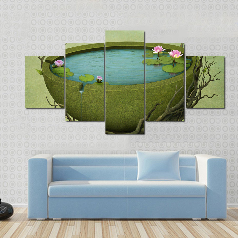 Greeting Card Illustration Canvas Wall Art