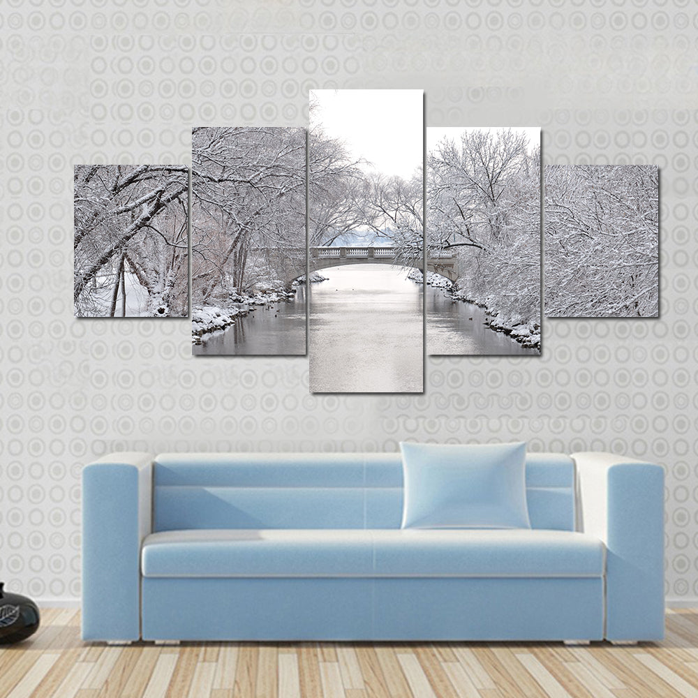 Yahara River In Madison Wisconsin Canvas Wall Art
