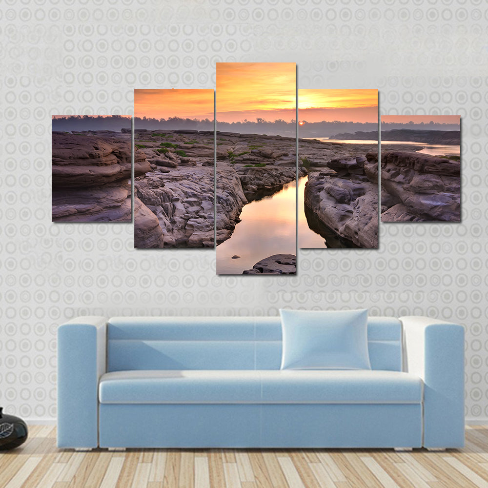 Sunrise At Thailand Grand Canyon Canvas Wall Art