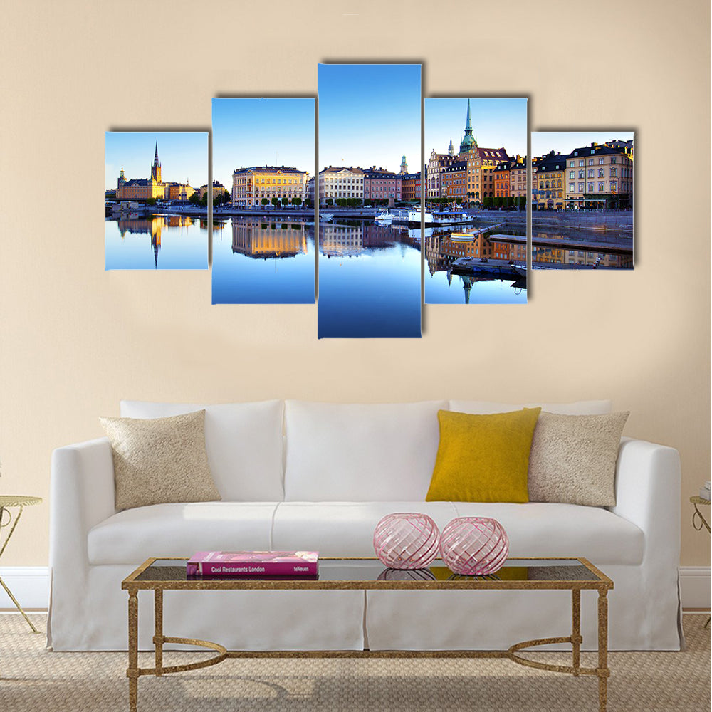 Old Town Of Stockholm In Sweden Canvas Wall Art
