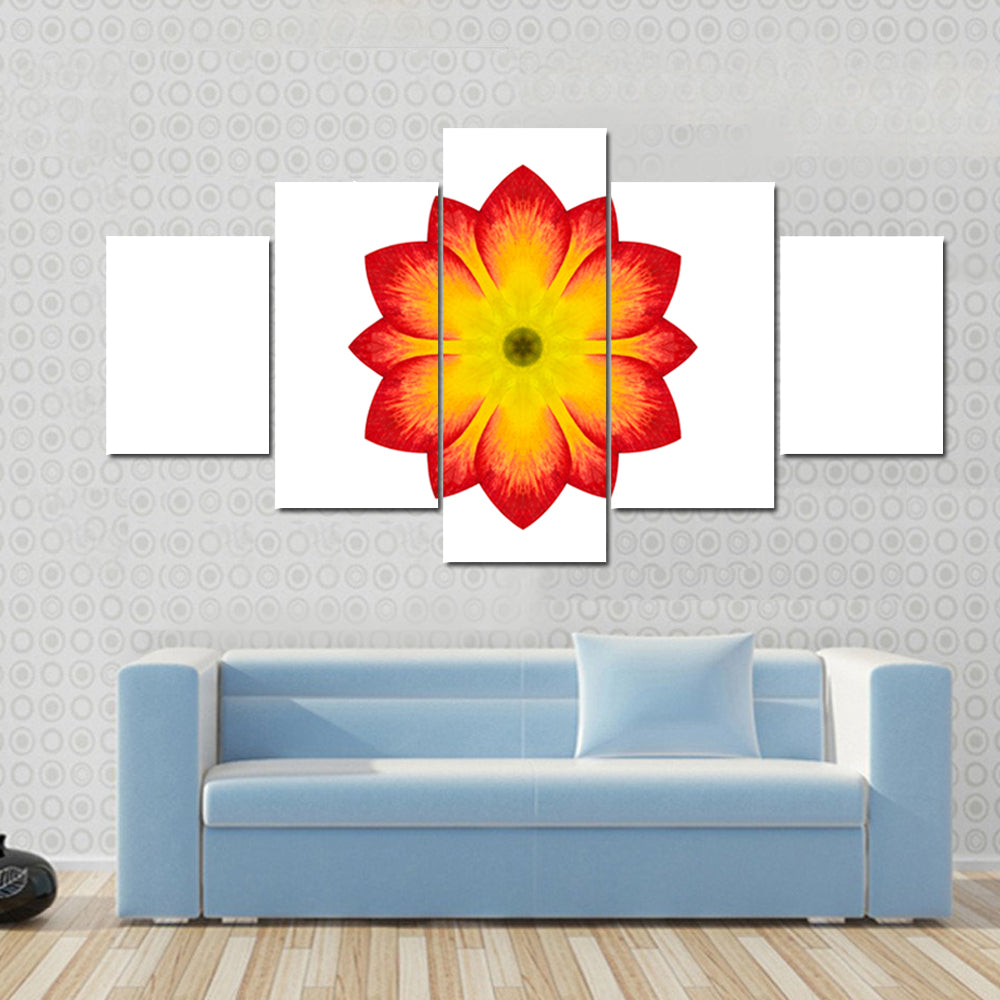 Primrose Mandala Flower Canvas Wall Art