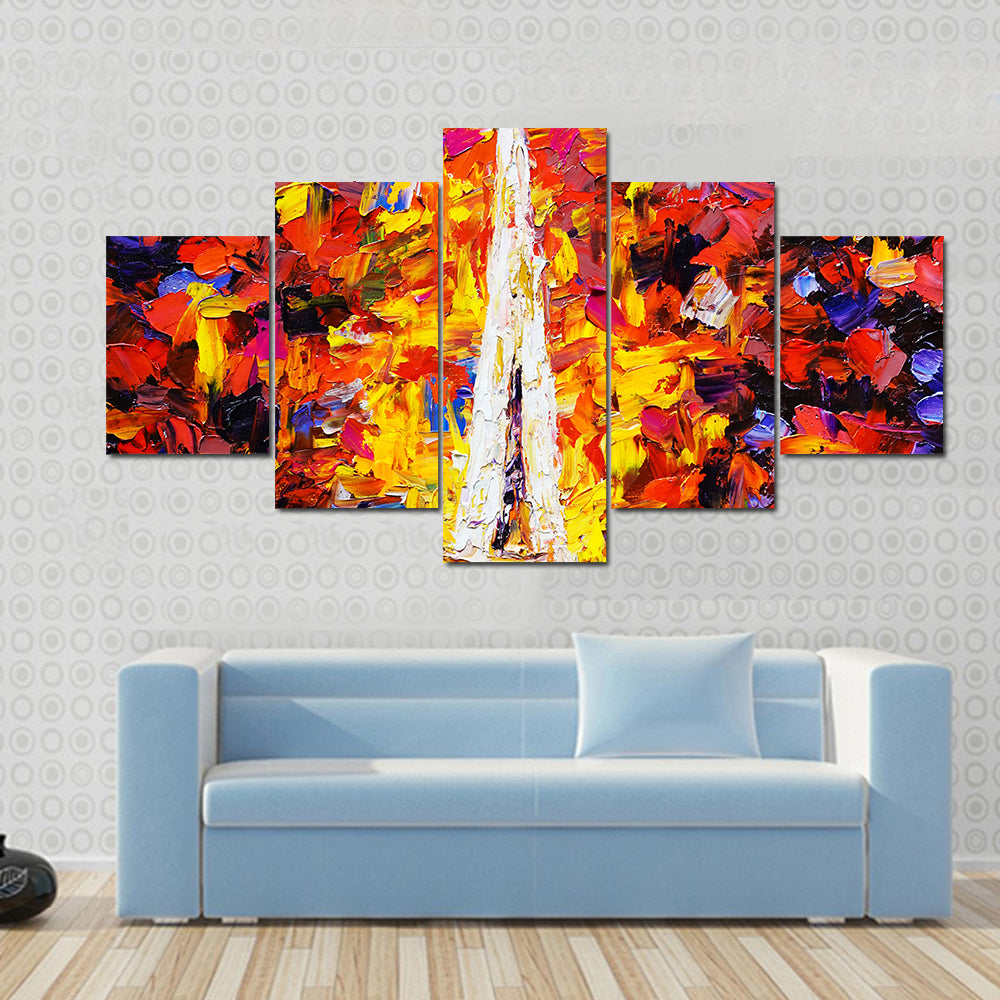 Eiffel Tower In Paris Canvas Wall Art