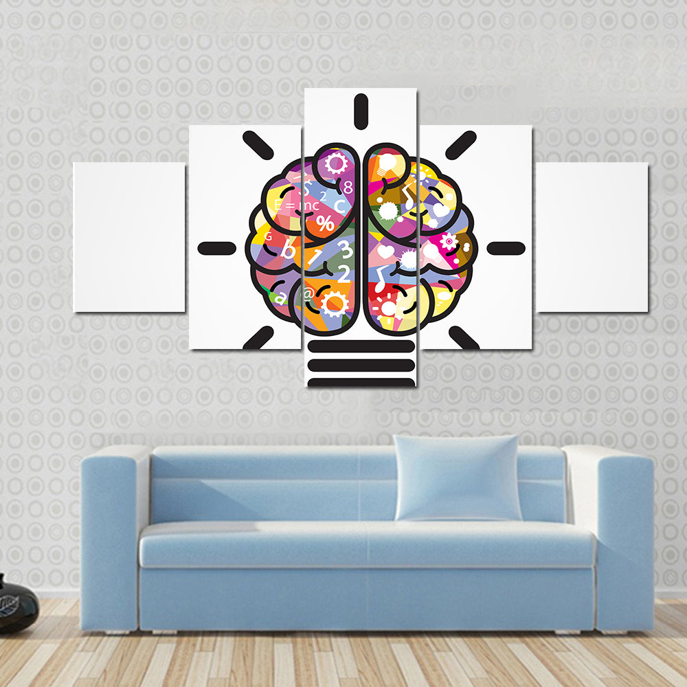Creative Brain Concept Canvas Wall Art
