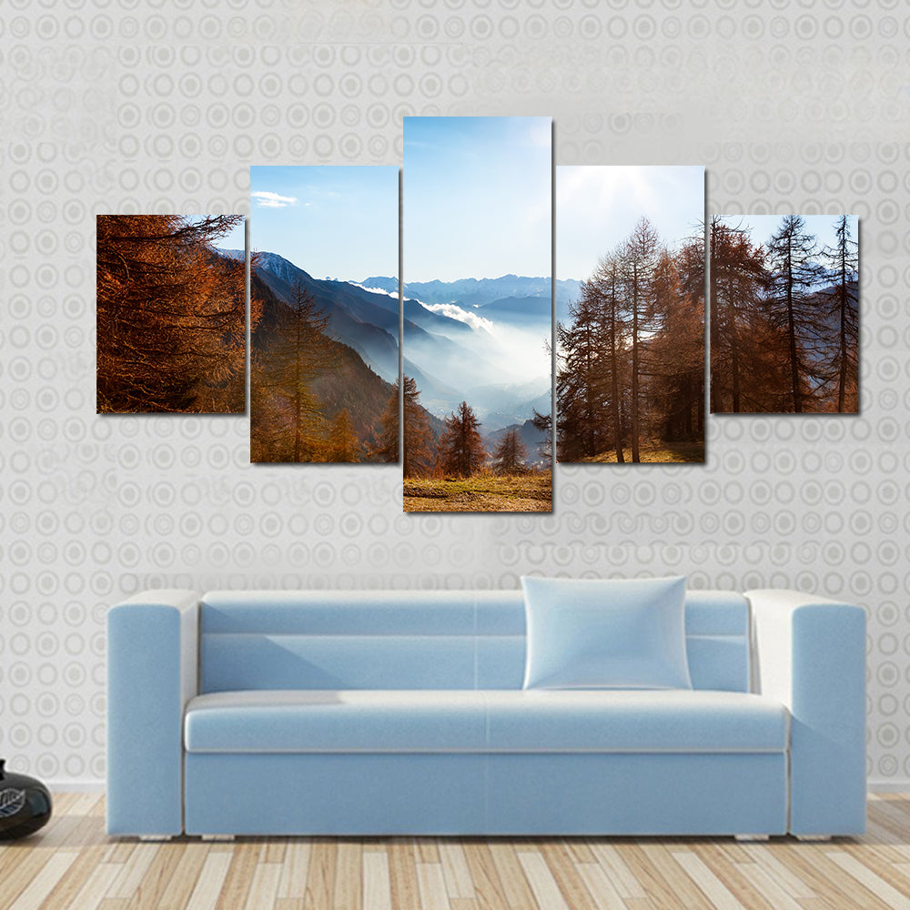 Italian Alps In Autumn Canvas Wall Art