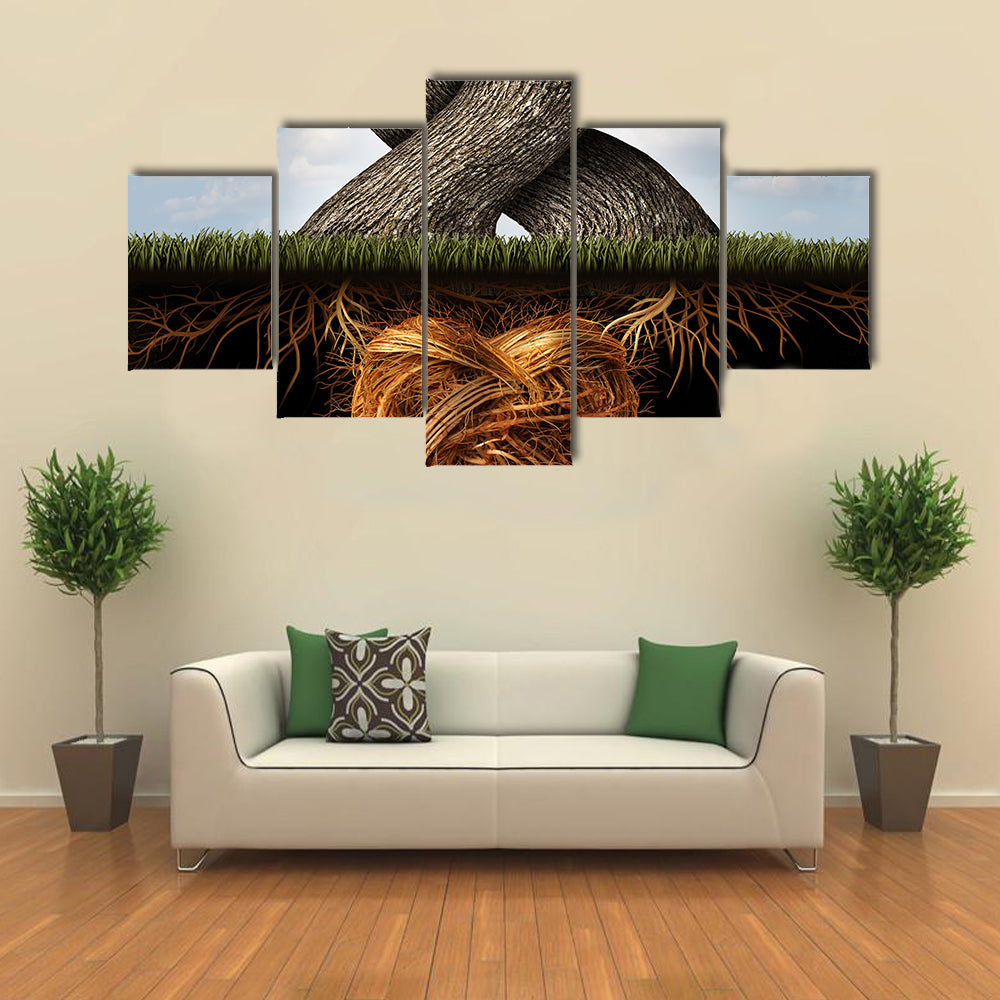 Growing In Love Concept Canvas Wall Art