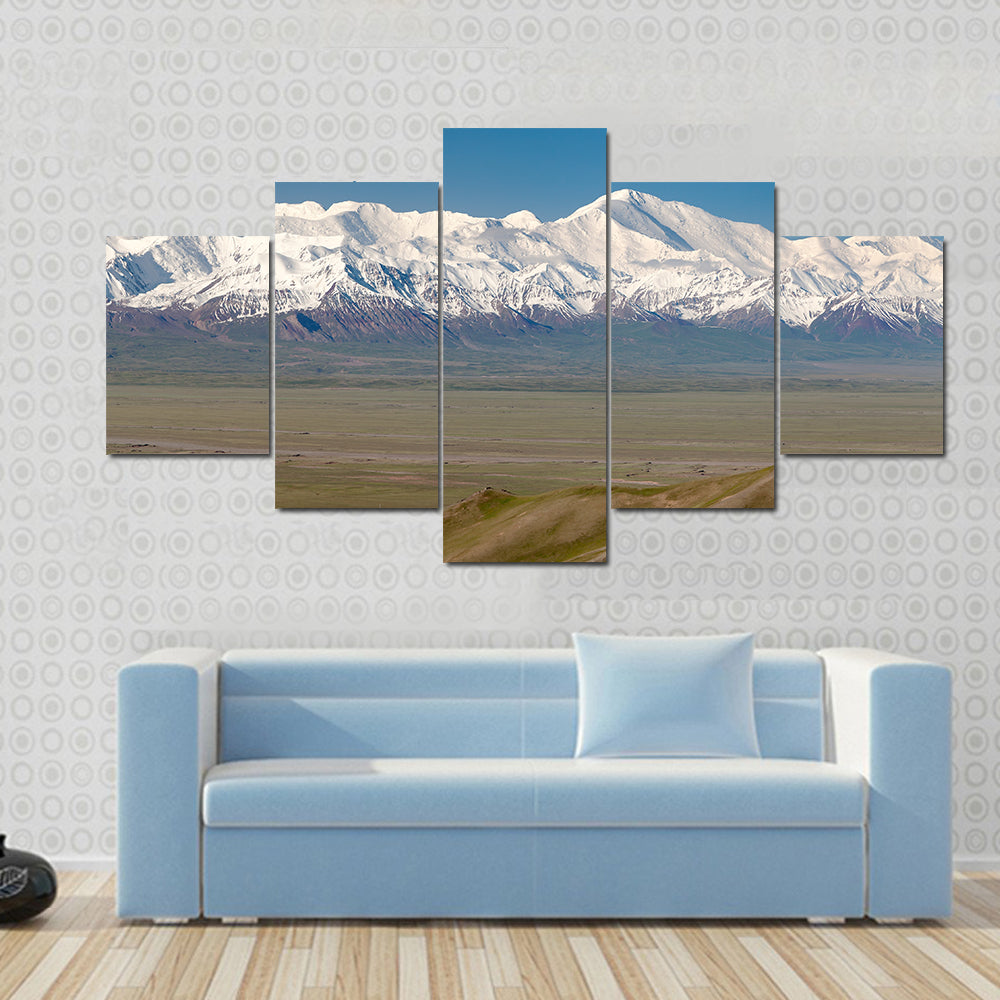 Pamir Mountain And Pik Lenin, Kyrgyzstan Canvas Wall Art