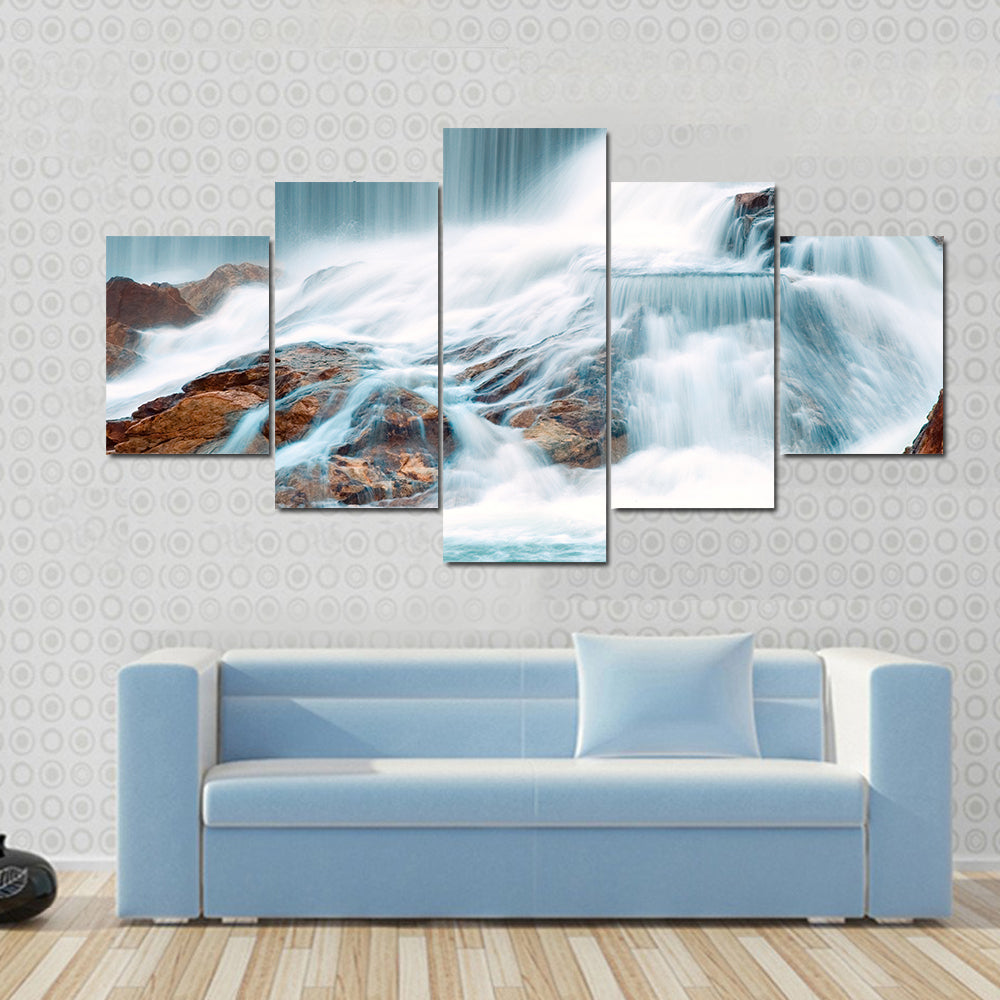 Ningbo Waterfall In China Canvas Wall Art