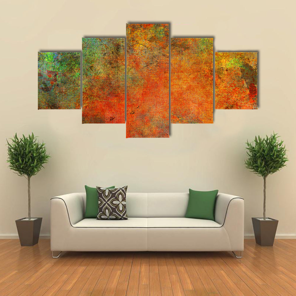 Textured Autumn Color Fields Canvas Wall Art
