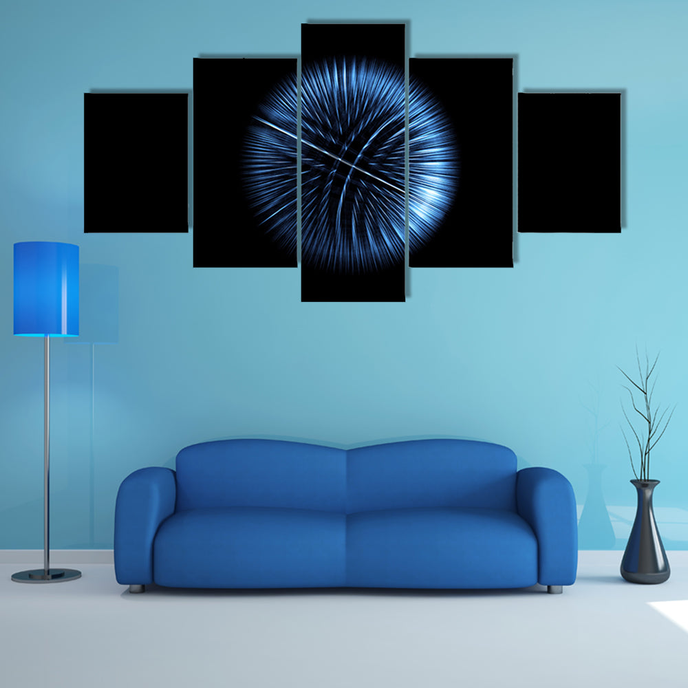 High-tech Glowing Globe Canvas Wall Art