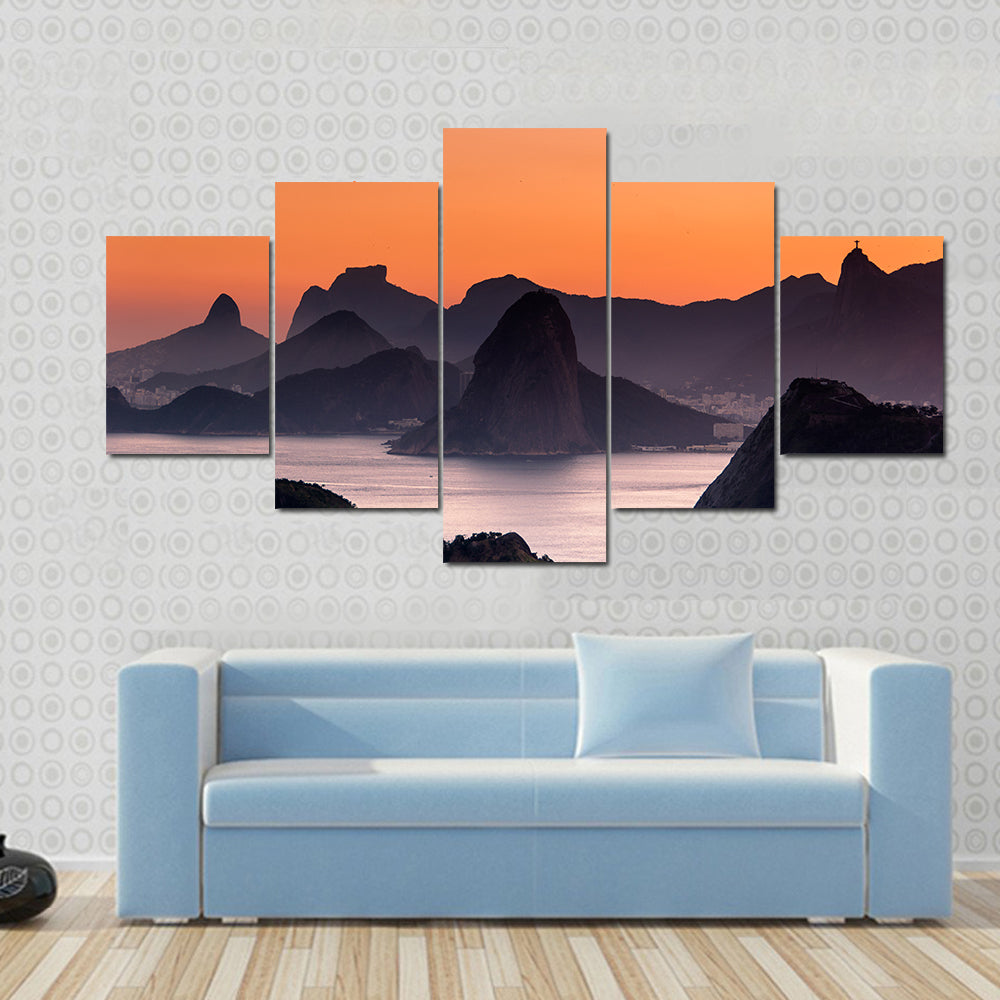 Scenic Rio de Janeiro Mountain Canvas Wall Art