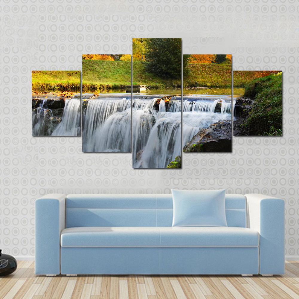 Scenic Cascades Waterfall Canvas Wall Art