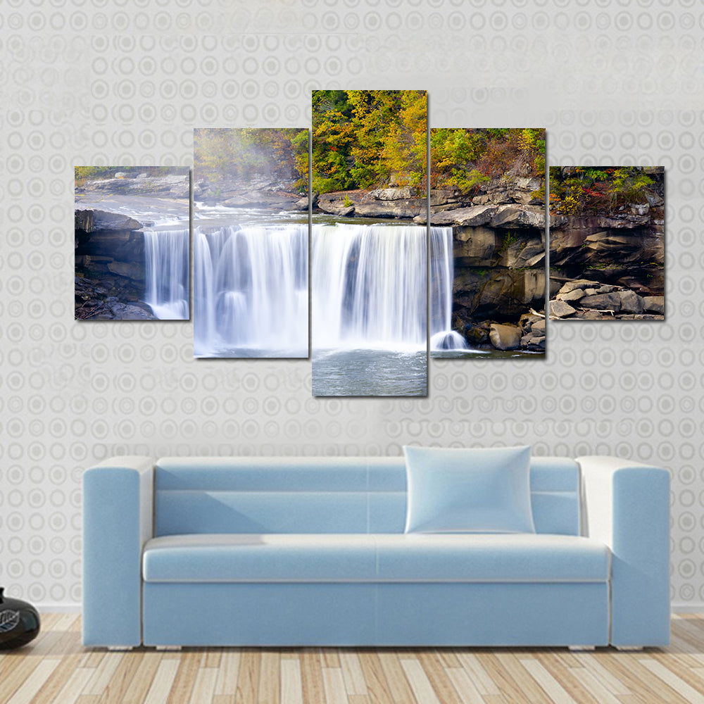 Cumberland Falls In Kentucky Canvas Wall Art