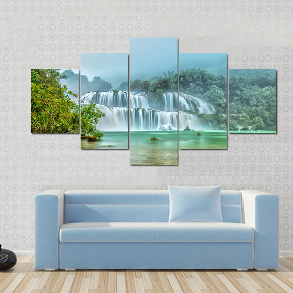 Ban Gioc Waterfall In Vietnam Canvas Wall Art