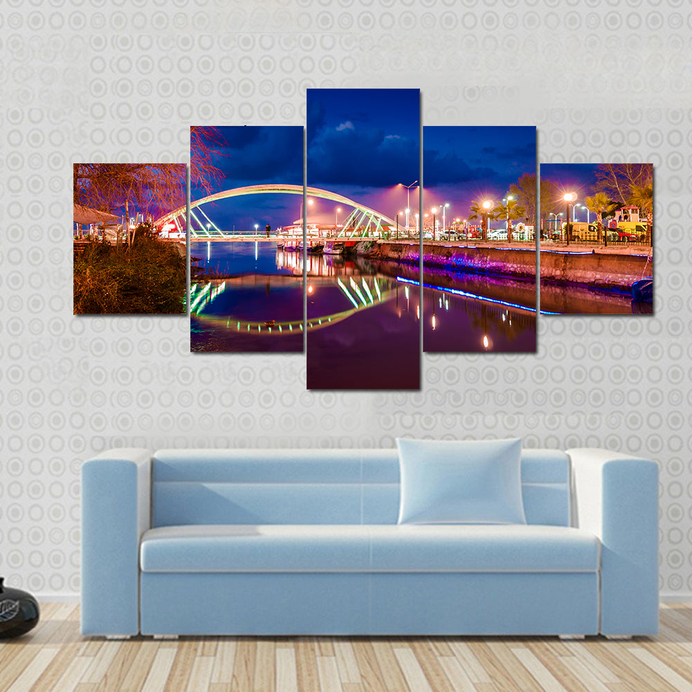 Lovers Bridge Of The Yalova City Turkey Canvas Wall Art