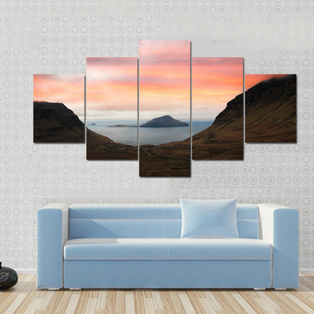 Faroe Islands In The North Atlantic Denmark Canvas Wall Art