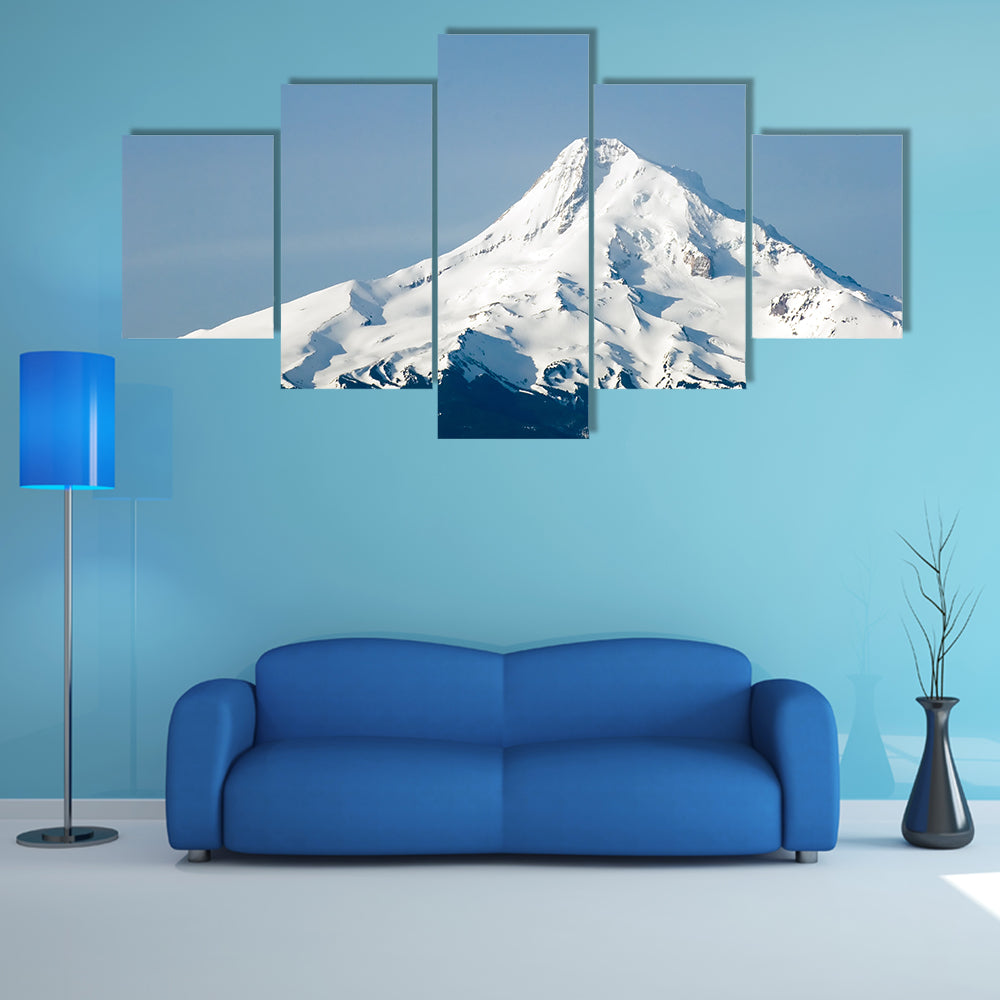 Mount Hood Snow-capped Peak Canvas Wall Art