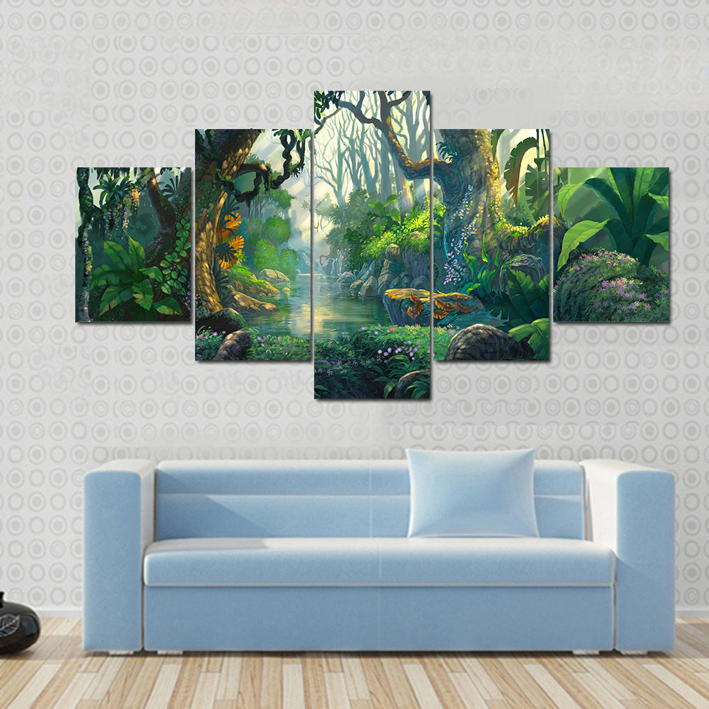 Fantasy Forest Canvas Wall Art