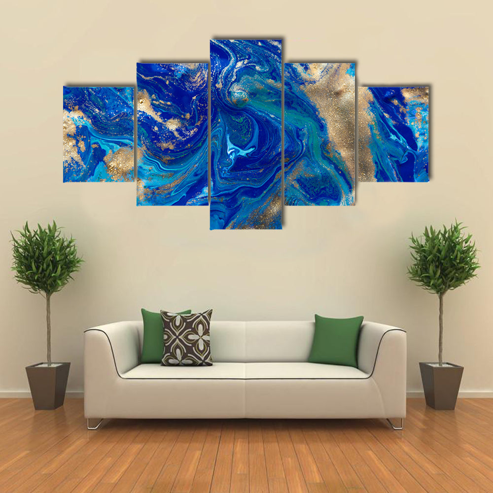 Liquid Marble Pattern Canvas Wall Art