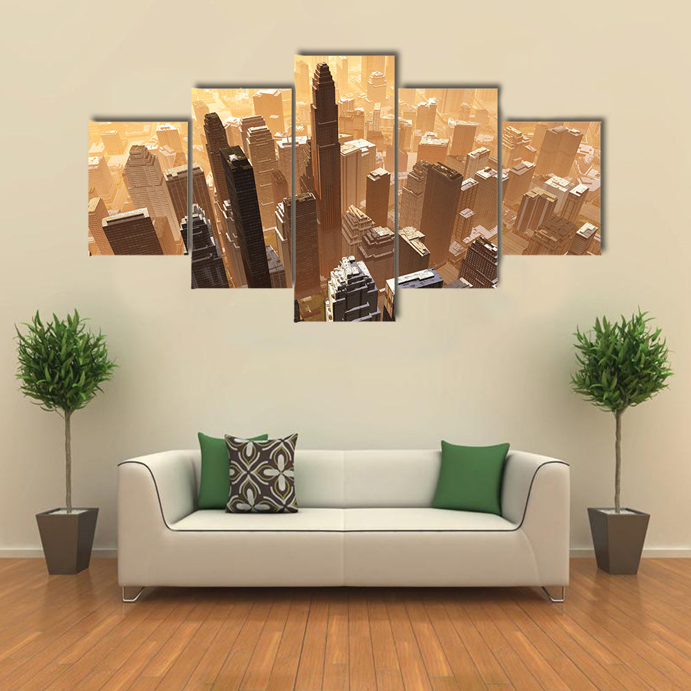 New York Downtown Canvas Wall Art