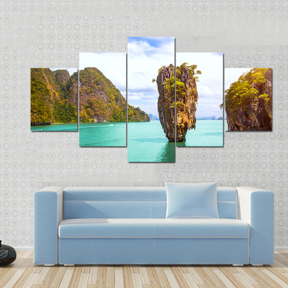 James Bond Island In Phang Nga Bay Phuket Thailand Canvas Wall Art
