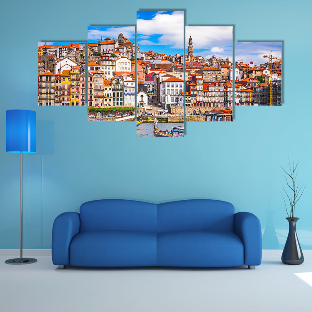 Porto Across the Douro River Canvas Wall Art