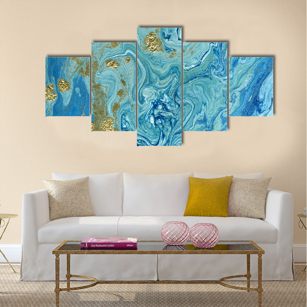 Liquid Marble Pattern Canvas Wall Art