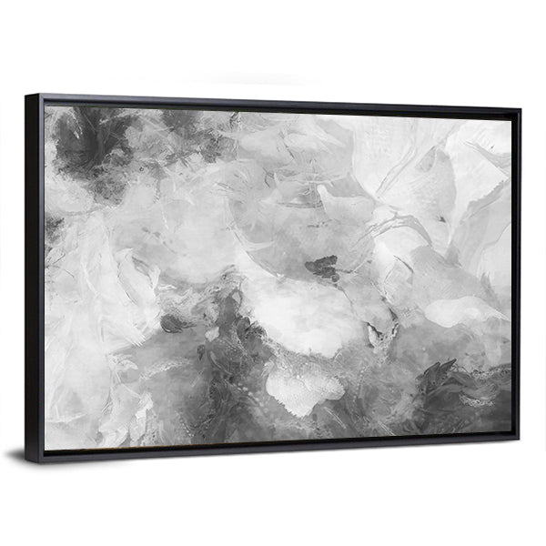 Monochrome Wide Brushstrokes Canvas Wall Art