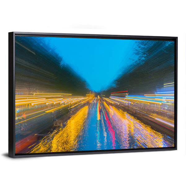 Urban Night Travels Canvas Wall Art