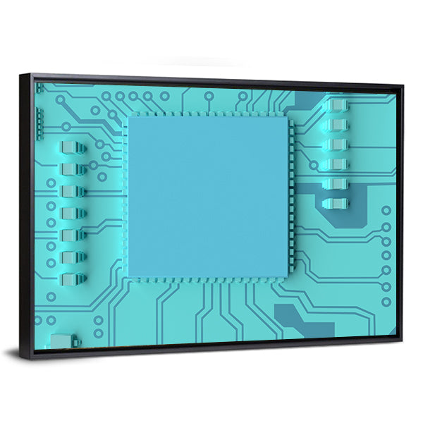 Circuit Board Concept Canvas Wall Art