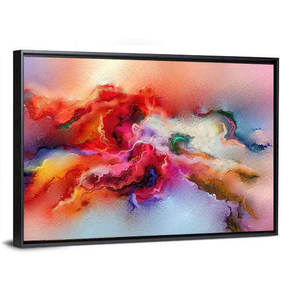 Colorful Brush Stroke Texture Canvas Wall Art