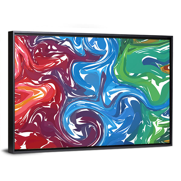 Fluid Shapes Composition Canvas Wall Art