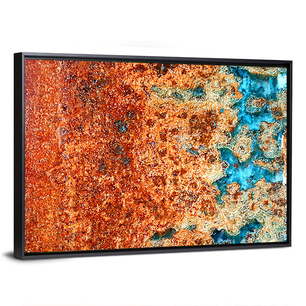 Rust Patterns In Steel Canvas Wall Art