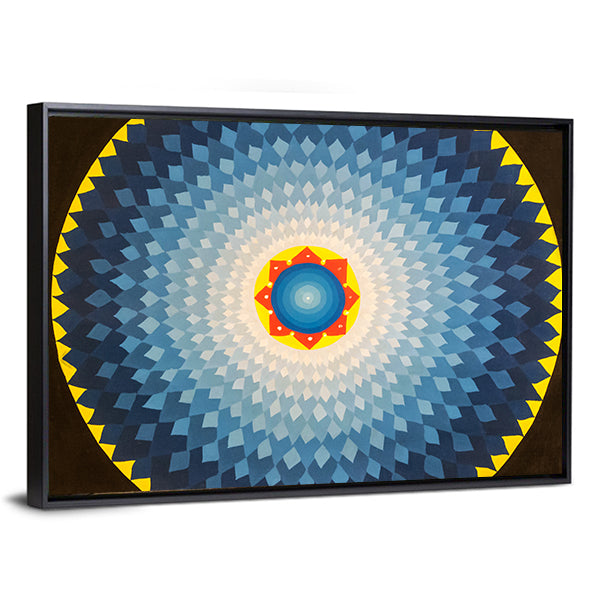 Geometric Flower Mandala Canvas Wall Art