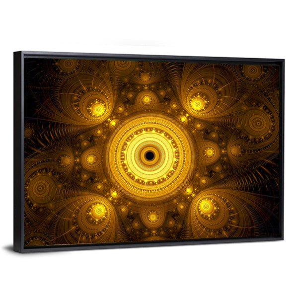 Fractal Mandala Canvas Wall Art