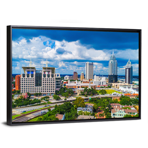 Alabama Downtown Skyline Canvas Wall Art