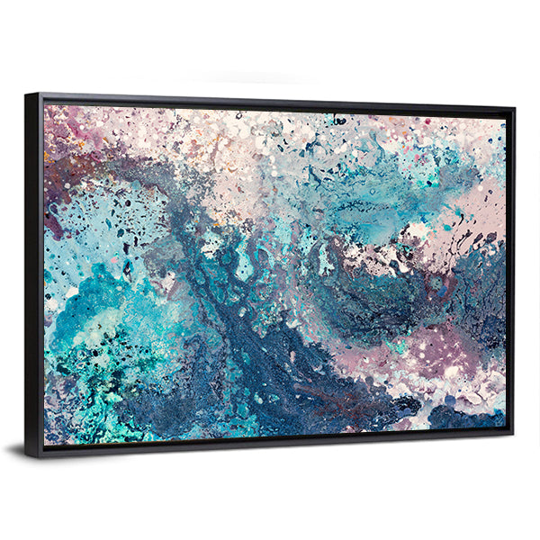 Sandy Sea Abstract Canvas Wall Art
