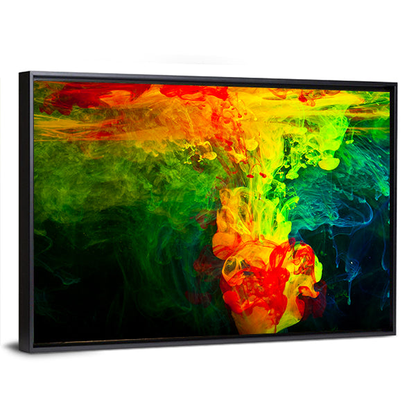 Dissolving Paint in Water Canvas Wall Art