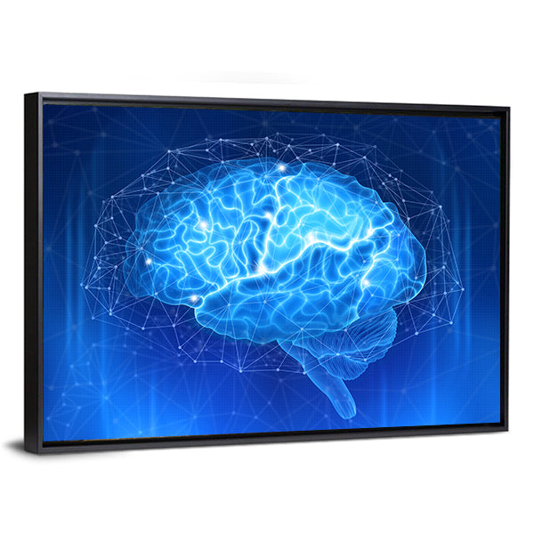 Human Brain Canvas Wall Art