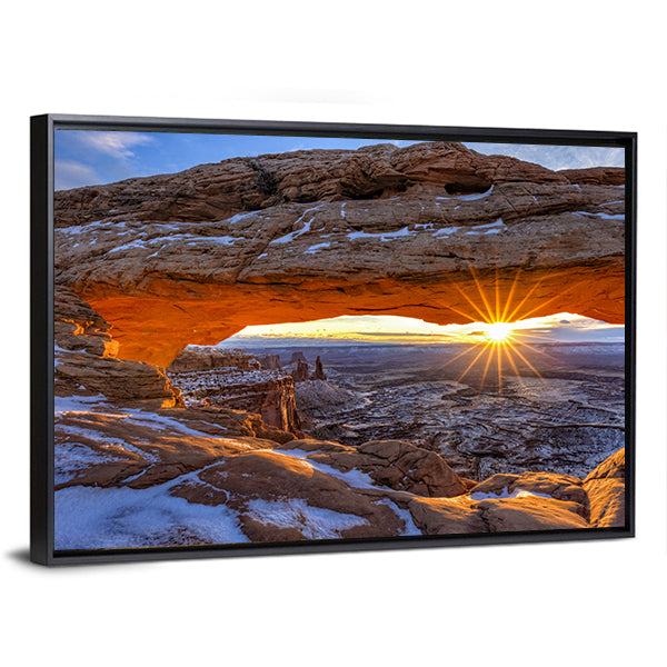 Mesa Arch In Canyonlands National Park Utah Canvas Wall Art
