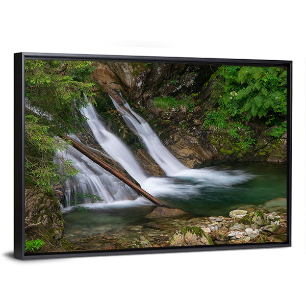 Mountain Mickiewicz Waterfall Canvas Wall Art