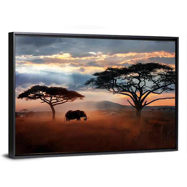 Wildlife Of Tanzania Canvas Wall Art