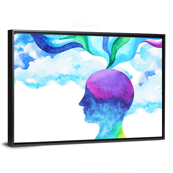 Thinking Inside Mind Concept Canvas Wall Art